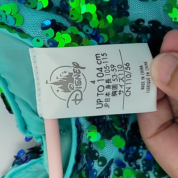 Disney Princess Ariel Sequins Tulle Dress - Picture 6 of 8